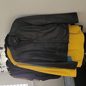 Black Leather Jacket XL